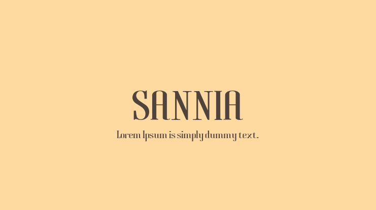 SANNIA Font