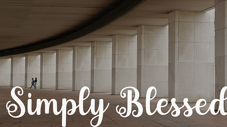 Simply Blessed Font