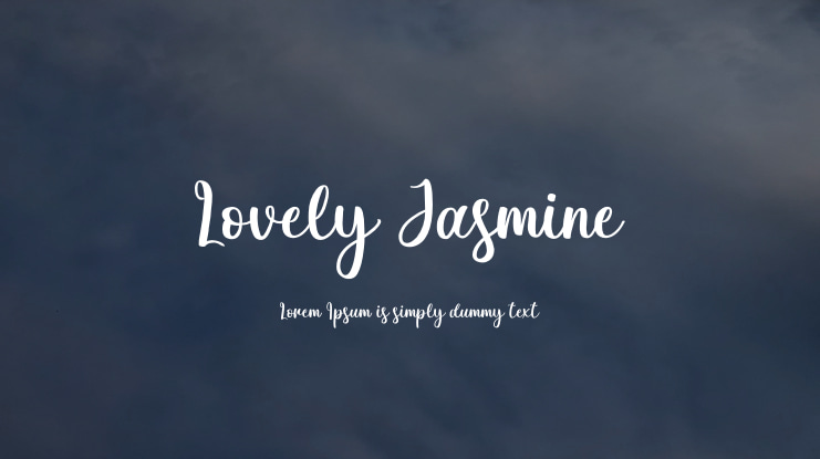 Lovely Jasmine Font