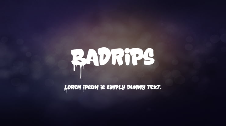 Badrips Font