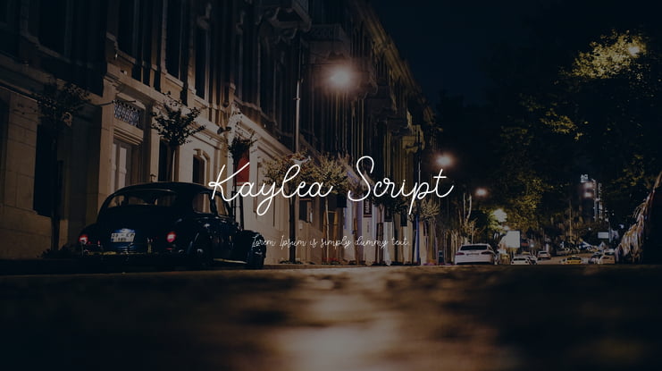 Kaylea Script Font