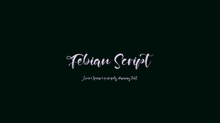 Febian Script Font
