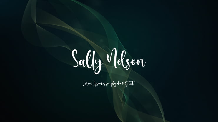 Sally Nelson Font