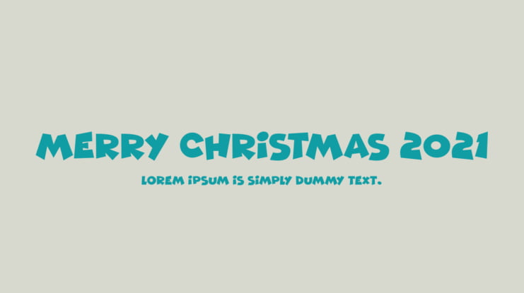Merry Christmas 2021 Font Family