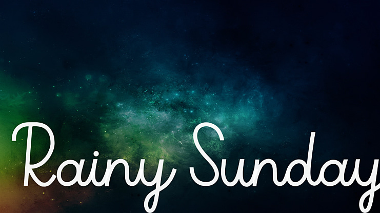 Rainy Sunday Font
