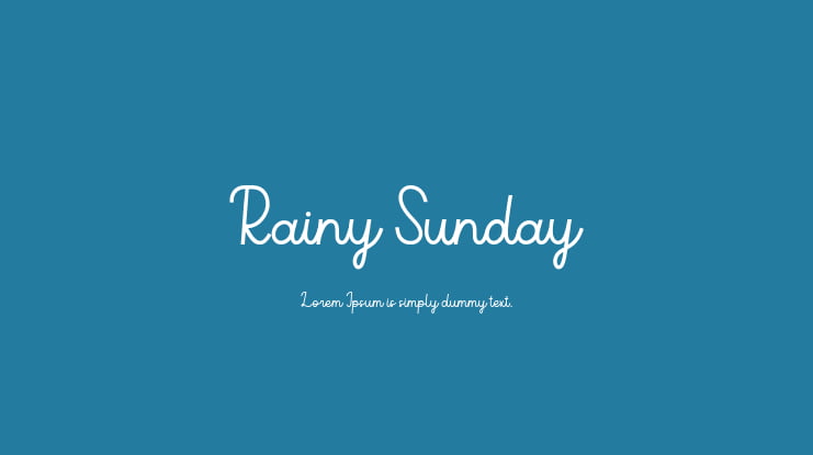 Rainy Sunday Font