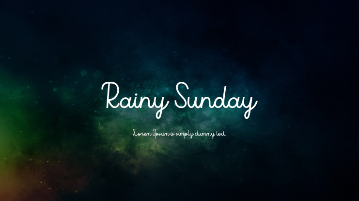 Rainy Sunday Font
