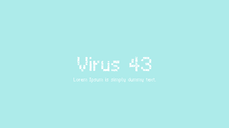 Virus 43 Font