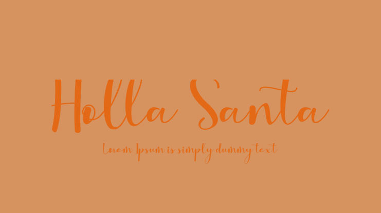 Holla Santa Font