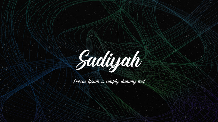 Sadiyah Font