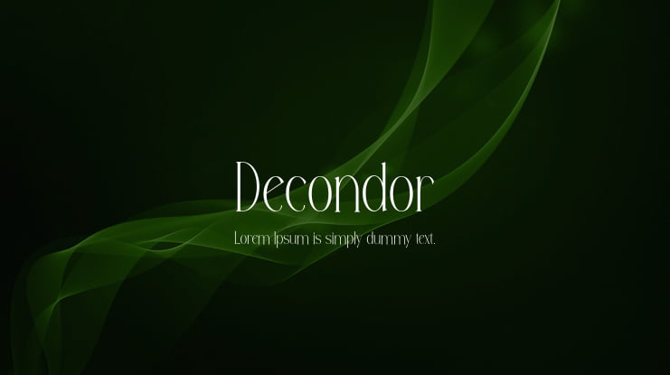 Decondor Font