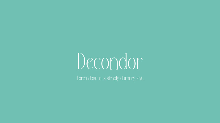 Decondor Font