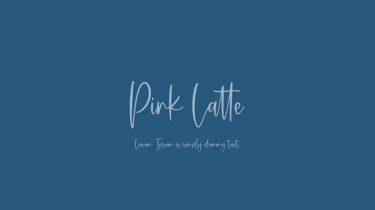 Pink Latte Font
