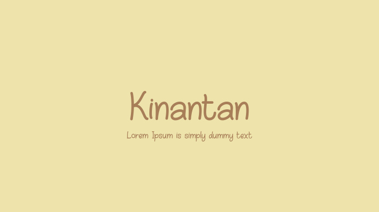 Kinantan Font