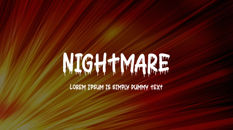 Nightmare Font