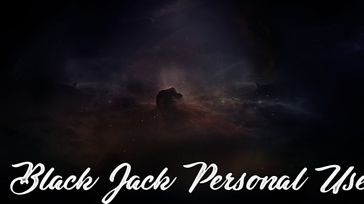Black Jack Personal Use Font