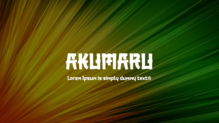 AKUMARU Font