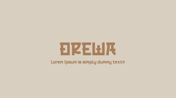 OREWA Font