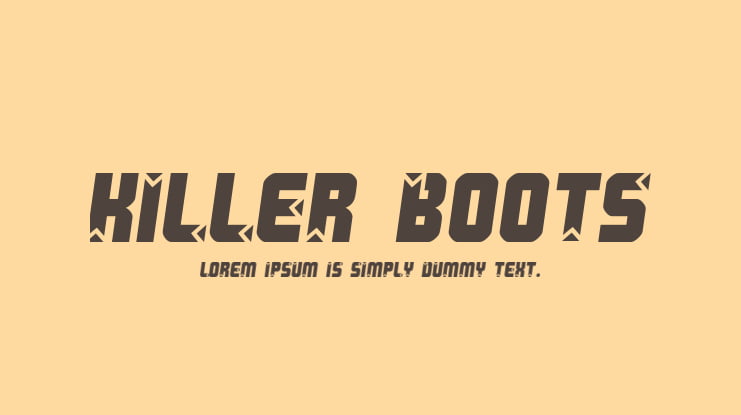 Killer Boots Font