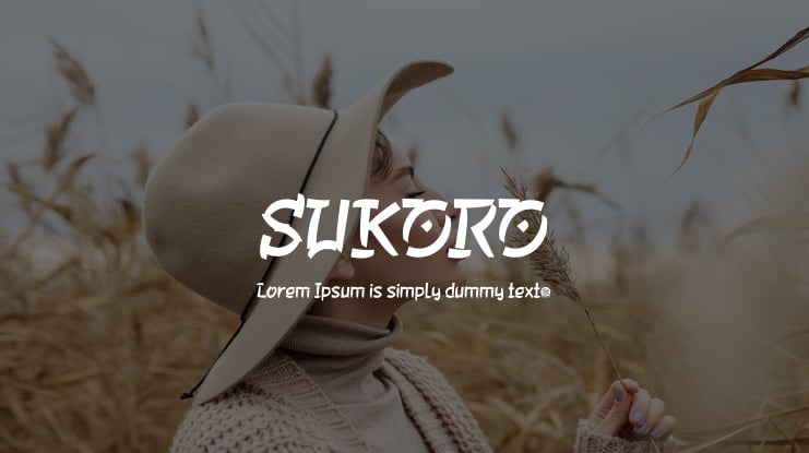 SUKORO Font