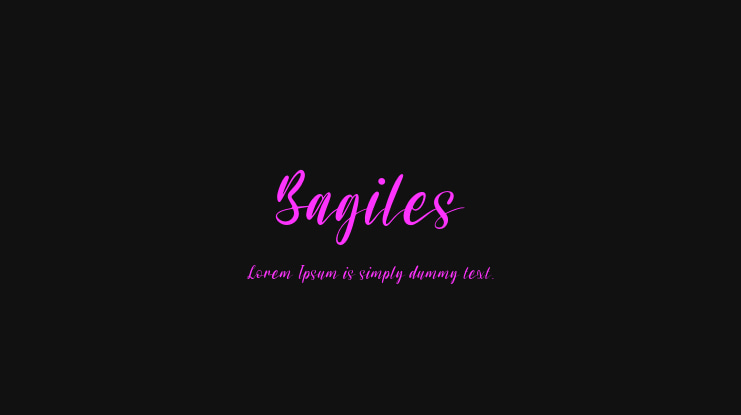 Bagiles Font
