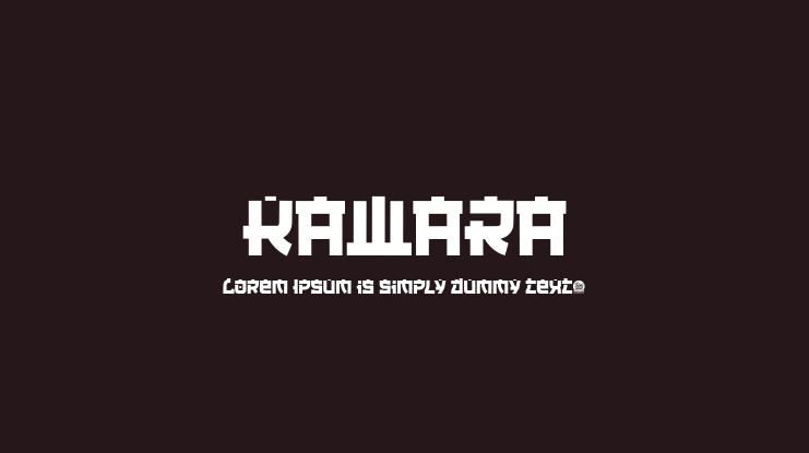 KAWARA Font