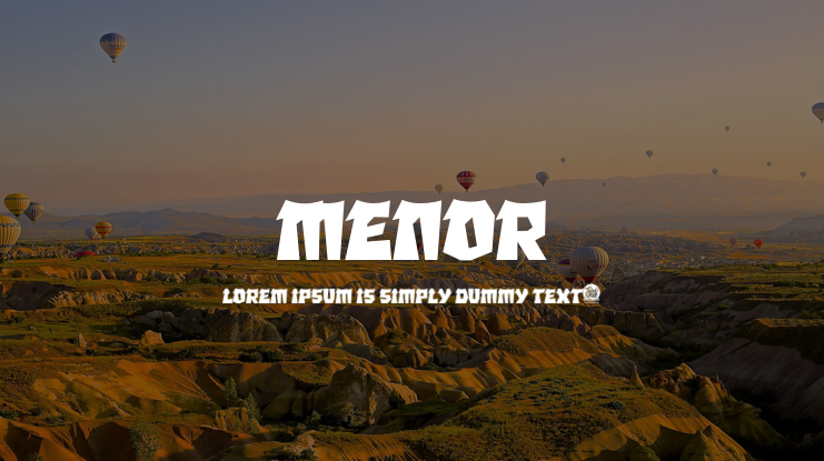 MENOR Font