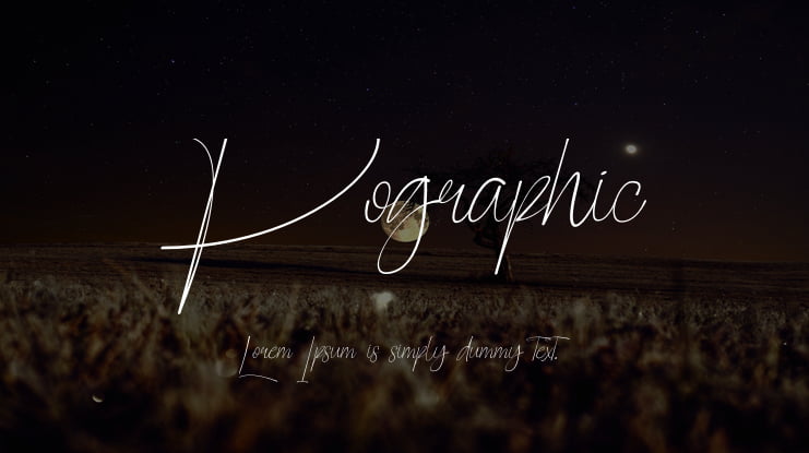 Pographic Font