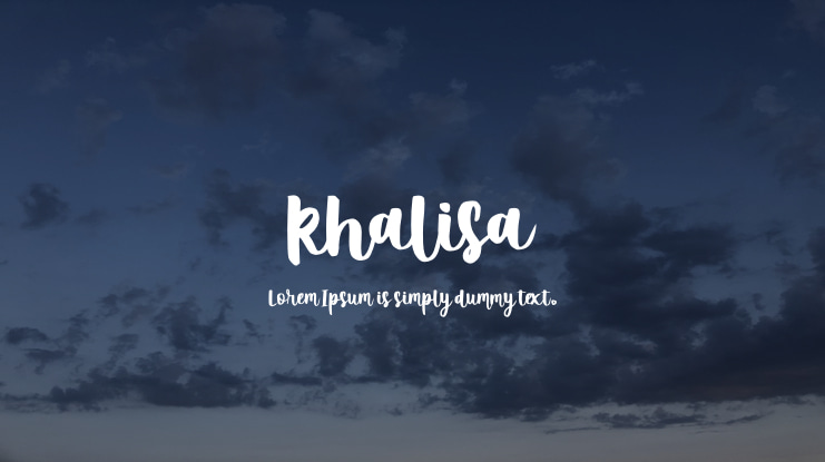 khalisa Font