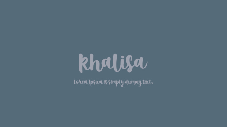 khalisa Font