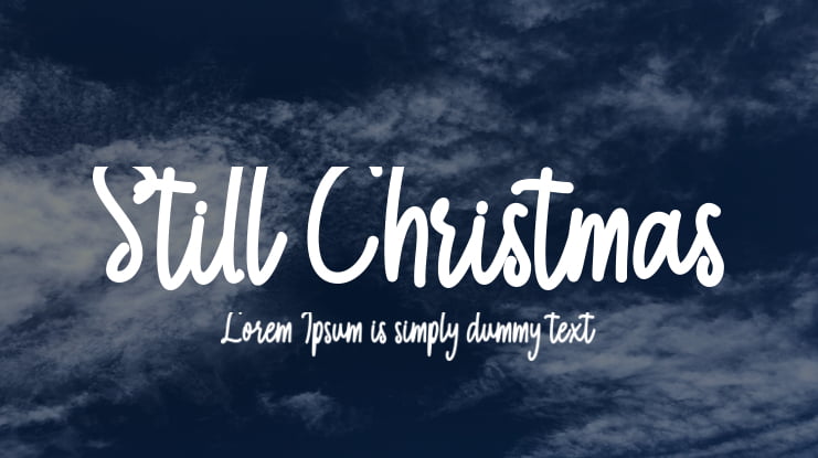 Still Christmas Font