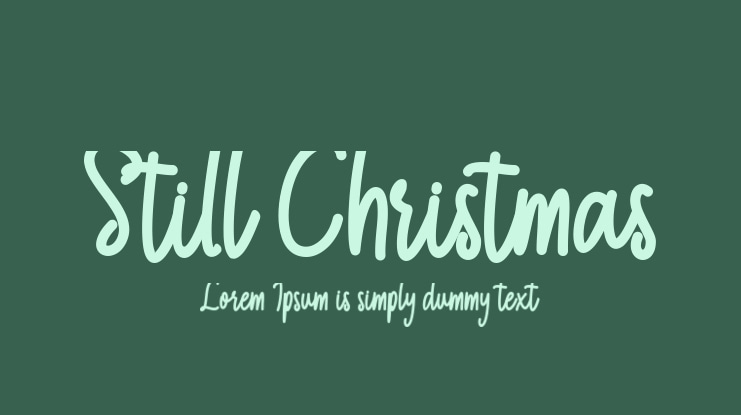Still Christmas Font