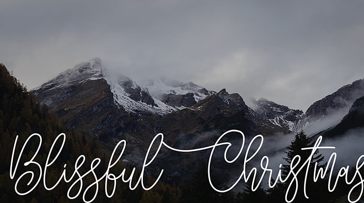 Blissful Christmas Font