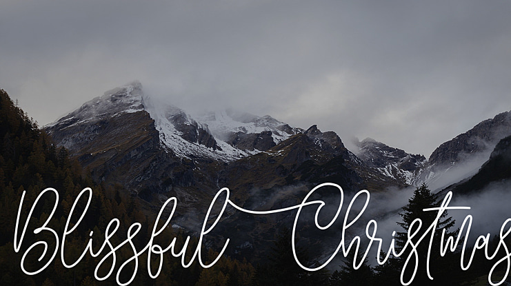 Blissful Christmas Font