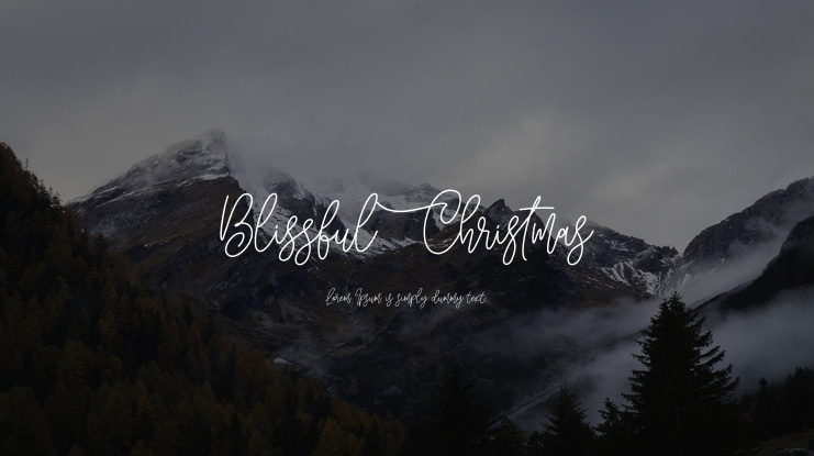 Blissful Christmas Font