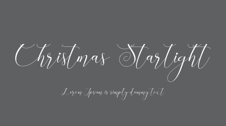 Christmas Starlight Font