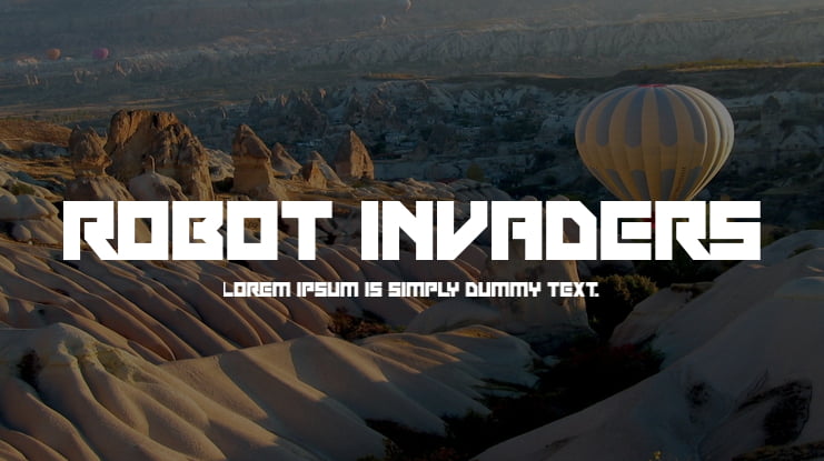 Robot Invaders Font Family