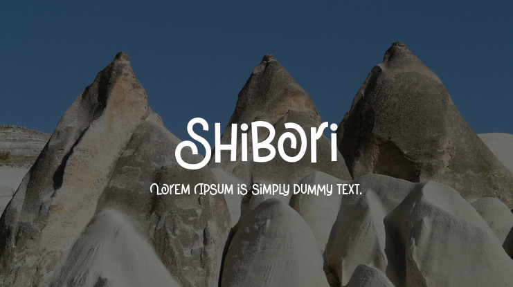 Shibori Font