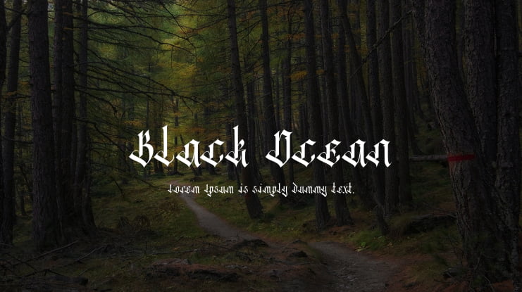 Black Ocean Font