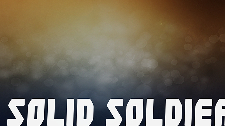 Solid Soldier Font
