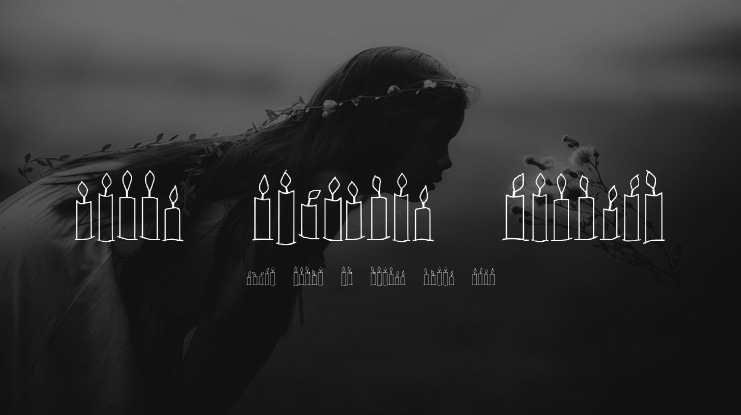 Happy Birthday Candles Font