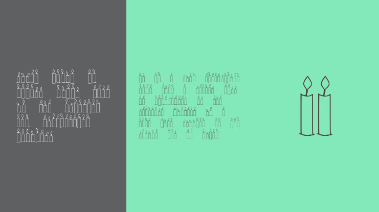 Happy Birthday Candles Font