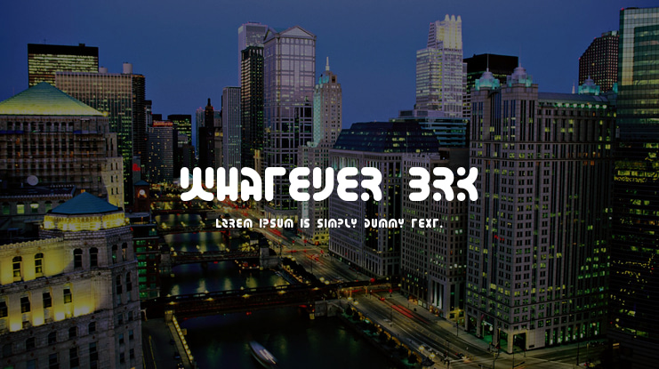 Whatever BRK Font