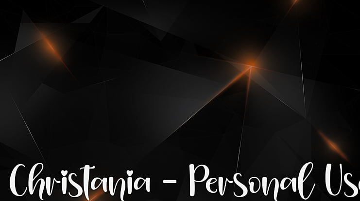 Christania - Personal Use Font