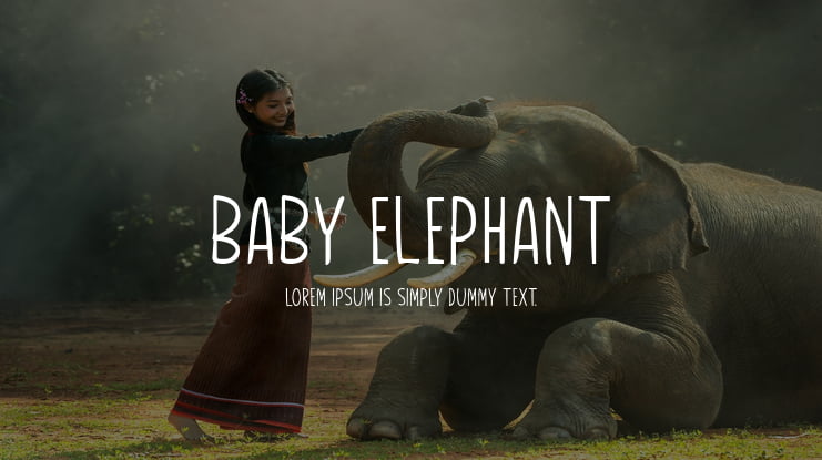 Baby Elephant Font