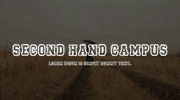 Second Hand Campus Font