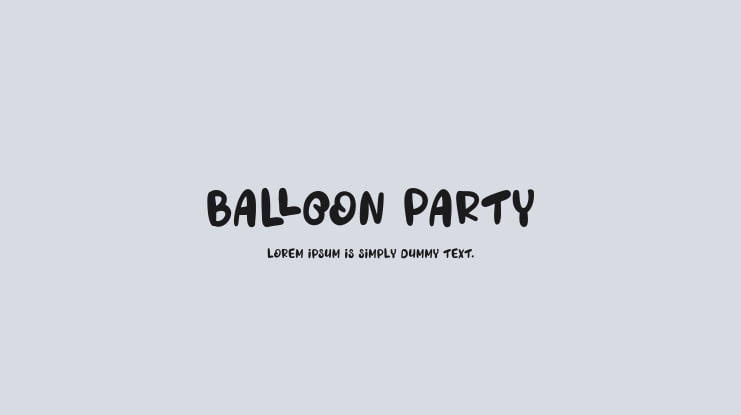 Balloon Party Font