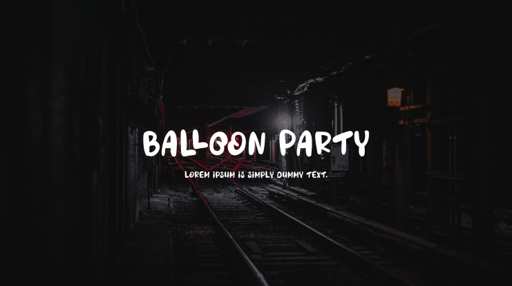 Balloon Party Font