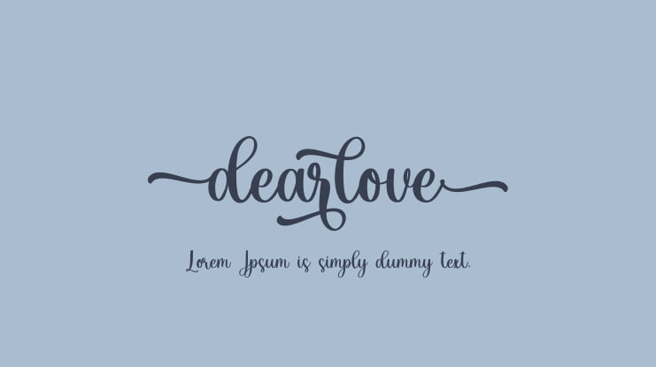 Dearlove Font