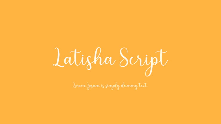 Latisha Script Font